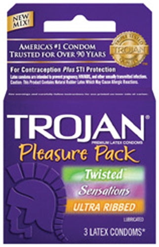 Trojan Pleasure Pack - 3 Pack TJ95321 Trojan Pleasure Pack - 3 Pack TJ95321