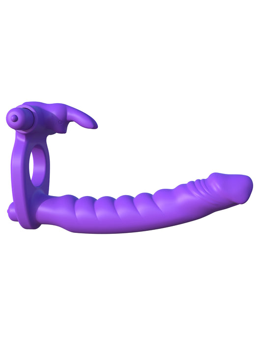 Fantasy C-Ringz Silicone Double Penetrator Rabbit - Purple PD5819-12 Fantasy C-Ringz Silicone Double Penetrator Rabbit - Purple PD5819-12