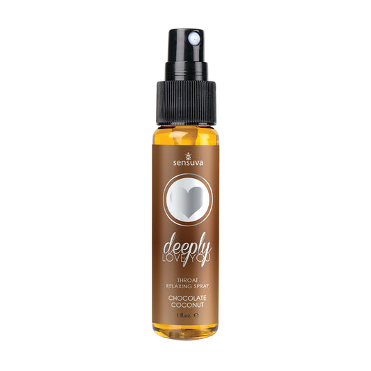 Deeply Love You Throat Relaxing Spray - Chocolate  Coconut - 1 Fl. Oz. SEN-VL489 Deeply Love You Throat Relaxing Spray - Chocolate  Coconut - 1 Fl. Oz. SEN-VL489
