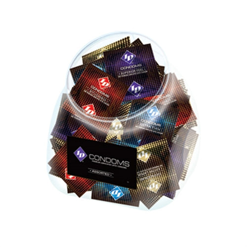 ID Condoms - Assorted - 144 Piece Jar ID-WAS-JAD ID Condoms - Assorted - 144 Piece Jar ID-WAS-JAD