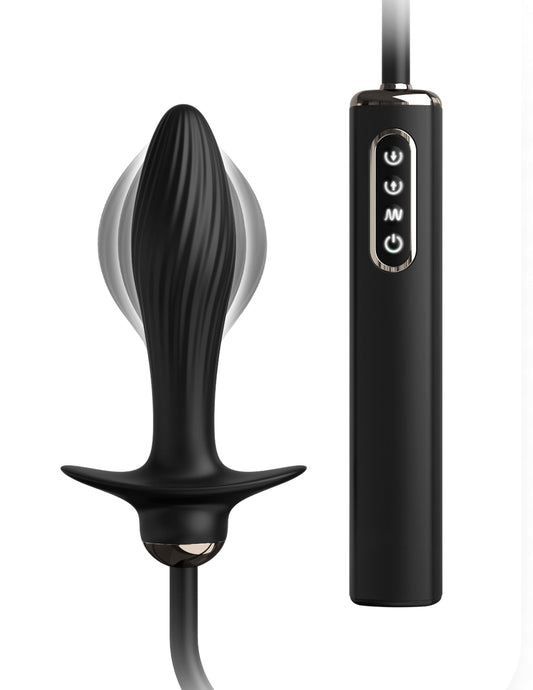 Anal Fantasy Elite Auto-Throb Inflatable Vibrating Plug - Black PD4791-23 Anal Fantasy Elite Auto-Throb Inflatable Vibrating Plug - Black PD4791-23