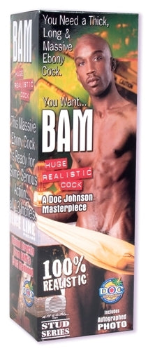 Bam Huge 13 Inch Realistic Cock With Removable Vac-U-Lock Suction Cup DJ8170-01 Bam Huge 13 Inch Realistic Cock With Removable Vac-U-Lock Suction Cup DJ8170-01
