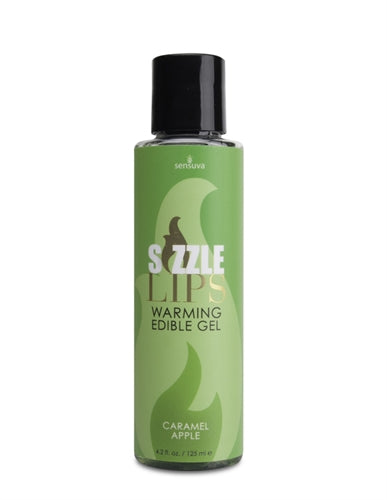 Sizzle Lips Warming Edible Gel - Caramel Apple - 4.2 Oz. SEN-VL494 Sizzle Lips Warming Edible Gel - Caramel Apple - 4.2 Oz. SEN-VL494