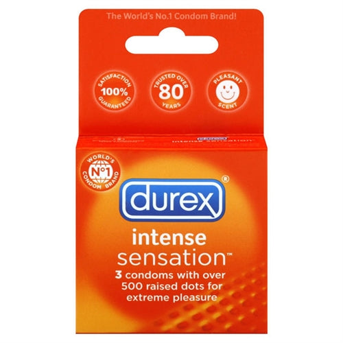 Durex Intense Sensation - 3 Pack PM9658 Durex Intense Sensation - 3 Pack PM9658