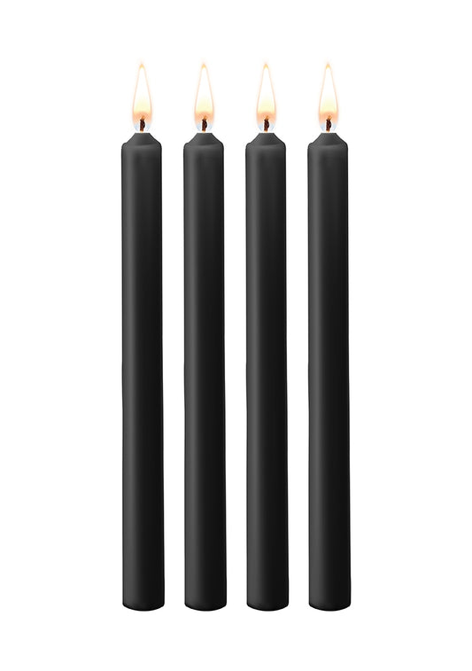 Teasing Wax Candles Large - Blk - 4-Pack OU489BLK Teasing Wax Candles Large - Blk - 4-Pack OU489BLK