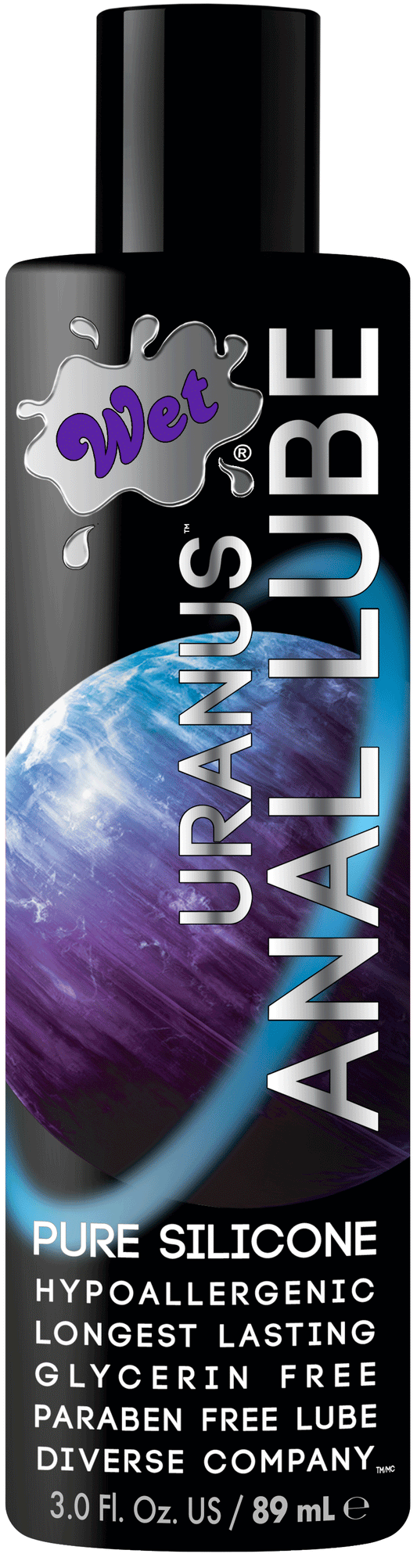 Wet Uranus Silicone Based Lubricant - 3 Fl. Oz. WT35000 Wet Uranus Silicone Based Lubricant - 3 Fl. Oz. WT35000