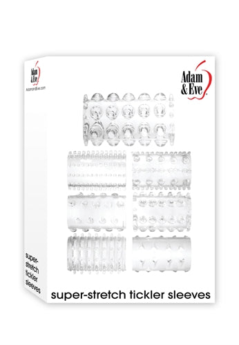 Adam and Eve Super Stretch Sleeves - Clear AE-RD-6987-2 Adam and Eve Super Stretch Sleeves - Clear AE-RD-6987-2
