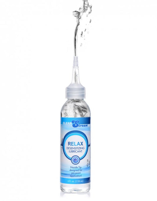 Relax Desensitizing Lubricant With Nozzle Tip - 4  Oz. 118ml CS-AF987-4OZ Relax Desensitizing Lubricant With Nozzle Tip - 4  Oz. 118ml CS-AF987-4OZ