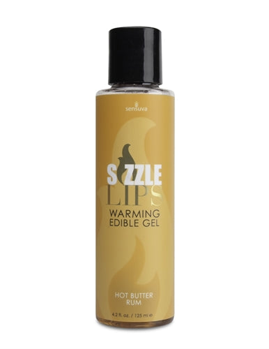 Sizzle Lips Warming Edible Gel - Hot Butter Rum - 4.2 Oz. SEN-VL492 Sizzle Lips Warming Edible Gel - Hot Butter Rum - 4.2 Oz. SEN-VL492