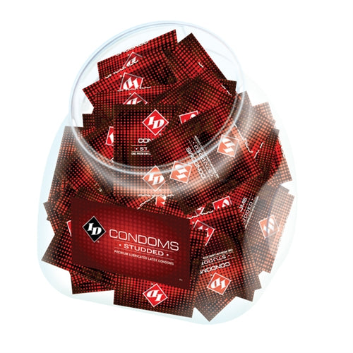 ID Condoms - Studded - 144 Piece Jar ID-WST-JAD ID Condoms - Studded - 144 Piece Jar ID-WST-JAD
