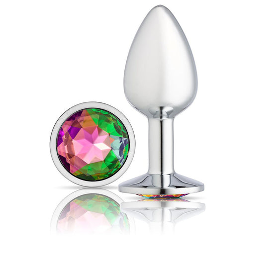 Cloud 9 Novelties Gems Silver Chromed Anal Plug - Medium WTC301 Cloud 9 Novelties Gems Silver Chromed Anal Plug - Medium WTC301