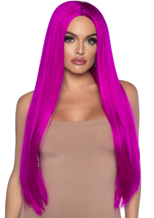 33 Inch Long Straight Center Part Wig - Raspberry LA-A2864RASP 33 Inch Long Straight Center Part Wig - Raspberry LA-A2864RASP
