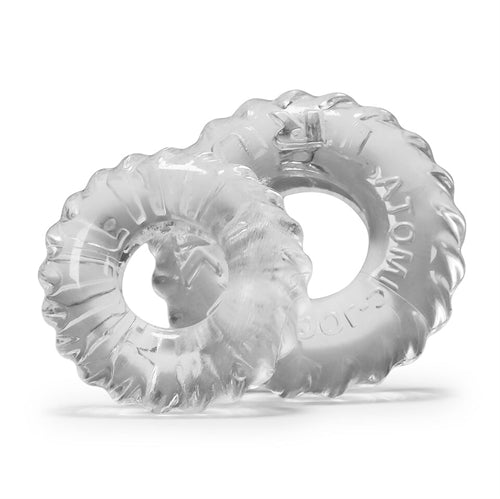 Truckt 2 Piece Cockring Set Atomic Jock - Clear OX-AJ1049-CLR Truckt 2 Piece Cockring Set Atomic Jock - Clear OX-AJ1049-CLR