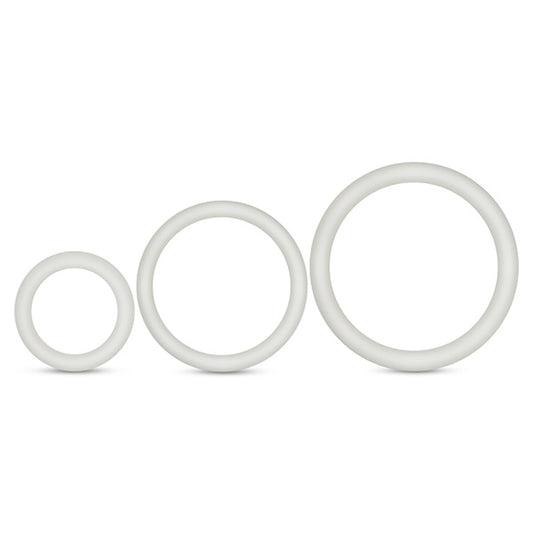 Performance - Vs4 Pure Premium Silicone Cockring Set - White BL-370819 Performance - Vs4 Pure Premium Silicone Cockring Set - White BL-370819