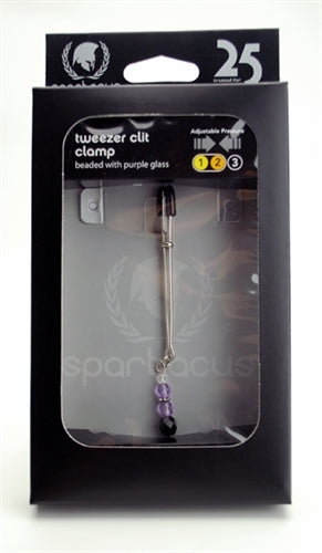 Adjustable Clit Clamp With Purple Beads SPF-202 Adjustable Clit Clamp With Purple Beads SPF-202