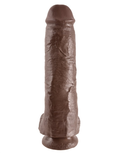 King Cock 11 Inch Cock With Balls - Brown PD5510-29 King Cock 11 Inch Cock With Balls - Brown PD5510-29