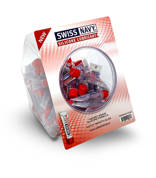 Swiss Navy Silicone 10ml 100ct Fishbowl MD-SNSL10ML100 Swiss Navy Silicone 10ml 100ct Fishbowl MD-SNSL10ML100