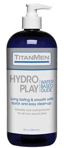 Titanmen Hydro Play Water Based Glide - Bulk - 32  Fl. Oz. DJ3900-09-BU Titanmen Hydro Play Water Based Glide - Bulk - 32  Fl. Oz. DJ3900-09-BU