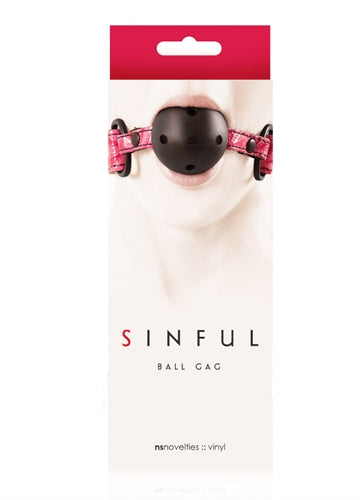 Sinful Ball Gag - Pink NSN1221-14 Sinful Ball Gag - Pink NSN1221-14