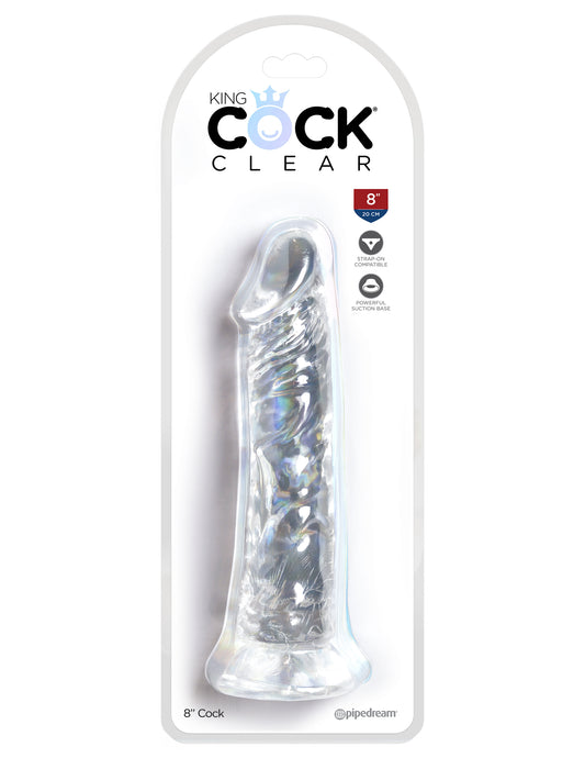 King Cock Clear 8 Inch Cock PD5757-20 King Cock Clear 8 Inch Cock PD5757-20