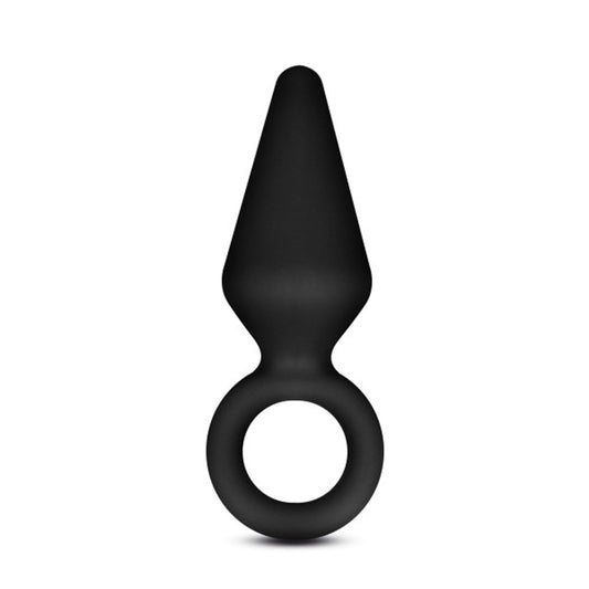 Anal Adventures - Platinum - Silicone Loop Plug - Small - Black BL-10785 Anal Adventures - Platinum - Silicone Loop Plug - Small - Black BL-10785