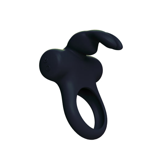Ohhh Bunny Frisky Bunny Vibrating Ring - Black Pearl BU-0104 Ohhh Bunny Frisky Bunny Vibrating Ring - Black Pearl BU-0104