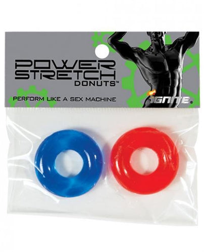 Power Stretch Donuts - 2 Pack - Red and Blue SI-95108 Power Stretch Donuts - 2 Pack - Red and Blue SI-95108