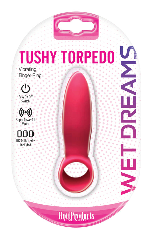 Wet Dreams Tushy Torpedo Finger Ring With Turbo Motor - Pink HTP3269 Wet Dreams Tushy Torpedo Finger Ring With Turbo Motor - Pink HTP3269