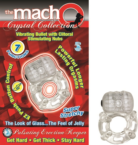 The Macho Crystal Collection Pulsating Erection Keeper - Clear NW2238 The Macho Crystal Collection Pulsating Erection Keeper - Clear NW2238