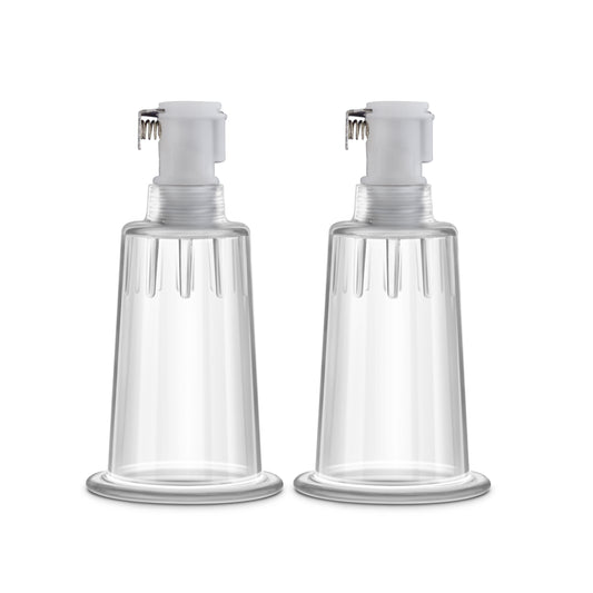 Temptasia  Nipple Pumping Cylinders  Set of 2 (1 Inch Diameter) - Clear BL-09711 Temptasia  Nipple Pumping Cylinders  Set of 2 (1 Inch Diameter) - Clear BL-09711