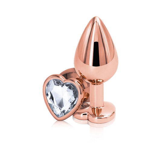 Rear Assets - Rose Gold Heart - Medium - Clear NSN0963-21 Rear Assets - Rose Gold Heart - Medium - Clear NSN0963-21