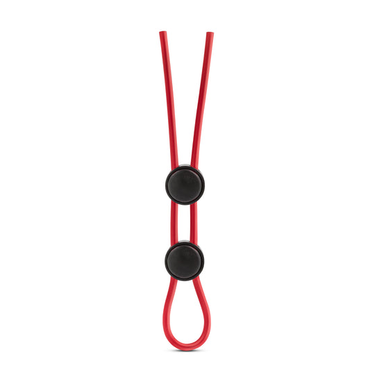 Stay Hard - Silicone Double Loop Cock Ring  - Red BL-32098 Stay Hard - Silicone Double Loop Cock Ring  - Red BL-32098