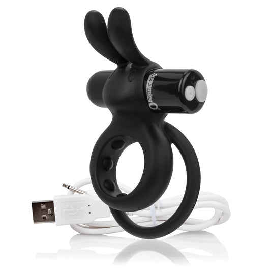 Charged Ohare Rechargeable Rabbit Vibe - Black AHAR-BL-101E Charged Ohare Rechargeable Rabbit Vibe - Black AHAR-BL-101E