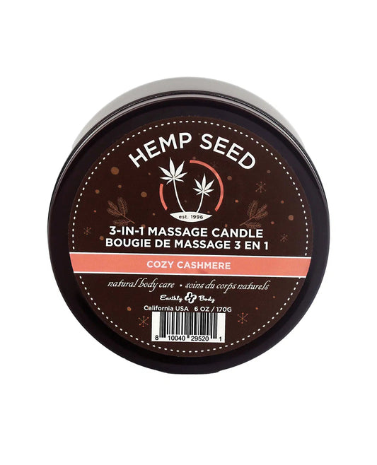 3-in-1 Massage Candle - 6 Oz. - Cozy Cashmere EB-HSCH022A 3-in-1 Massage Candle - 6 Oz. - Cozy Cashmere EB-HSCH022A