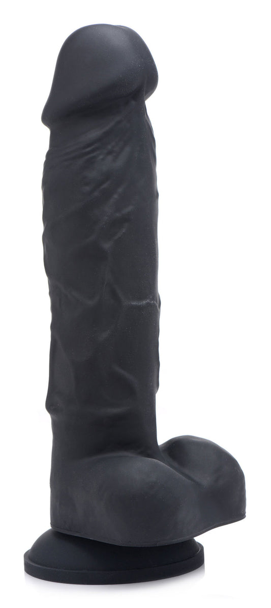Power Pecker 7 Inch Silicone Dildo With Balls - Black SU-AG371BLK Power Pecker 7 Inch Silicone Dildo With Balls - Black SU-AG371BLK