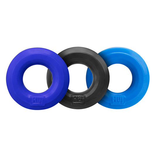 Hunkyjunk Huj3 C-Ring 3 Pk - Blue / Multi OX-HUJ-102-BLUMULTI Hunkyjunk Huj3 C-Ring 3 Pk - Blue / Multi OX-HUJ-102-BLUMULTI
