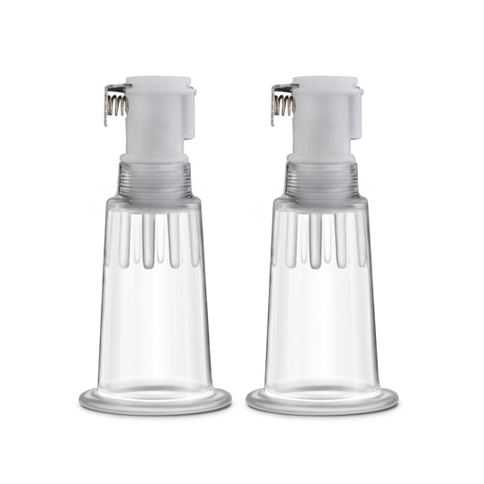 Temptasia  Nipple Pumping Cylinders  Set of 2  (0.75 Inch Diameter) - Clear BL-09701 Temptasia  Nipple Pumping Cylinders  Set of 2  (0.75 Inch Diameter) - Clear BL-09701