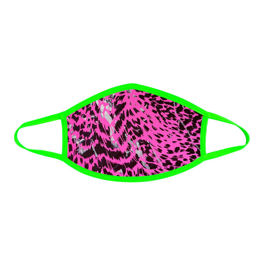 Toxic Kitty Uv Face Mask With Neon Green Trim NN-MSKM-BCHGR2 Toxic Kitty Uv Face Mask With Neon Green Trim NN-MSKM-BCHGR2