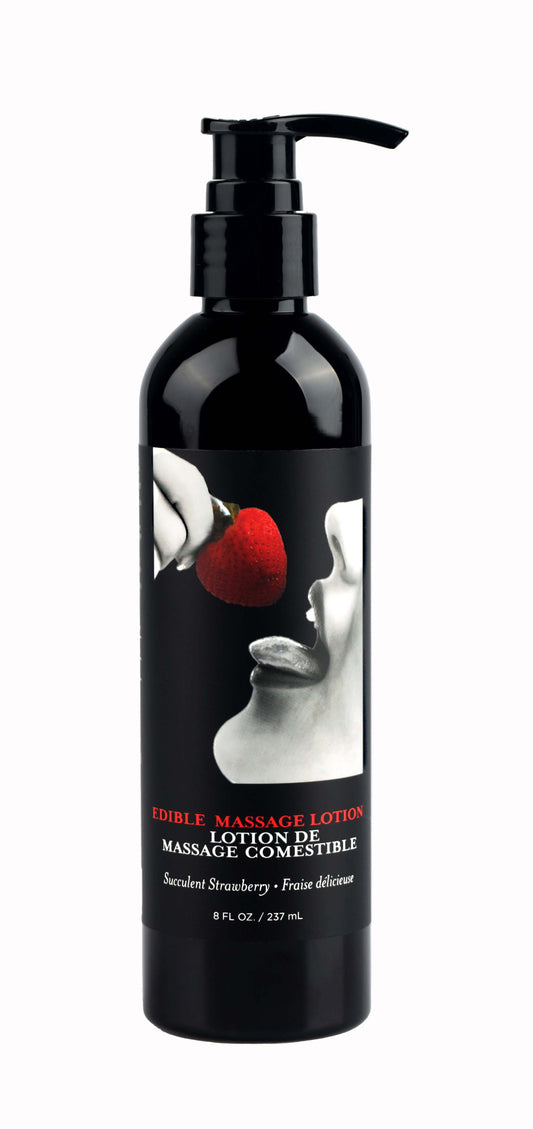 Edible Massage Lotion - Strawberry - 8 Fl. Oz. EB-MLE003 Edible Massage Lotion - Strawberry - 8 Fl. Oz. EB-MLE003