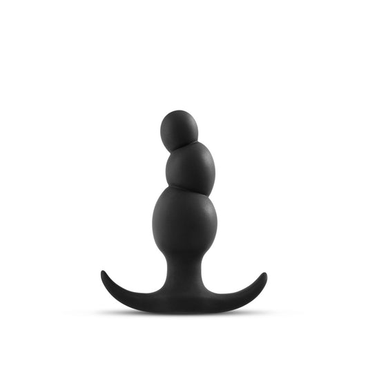 Anal Adventures Platinum - Stacked Plug - Black BL-18525 Anal Adventures Platinum - Stacked Plug - Black BL-18525