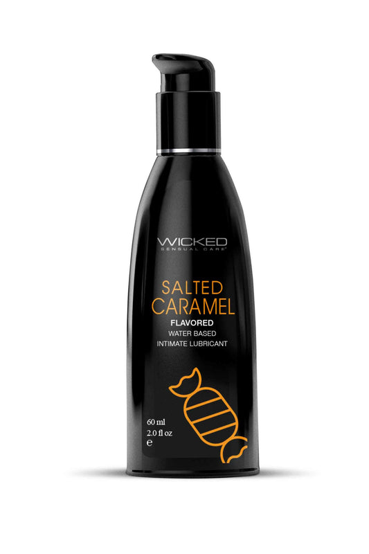 Aqua Salted Caramel Flavored Water Based Intimate  Lubricant - 2 Fl. Oz. WS-90322 Aqua Salted Caramel Flavored Water Based Intimate  Lubricant - 2 Fl. Oz. WS-90322