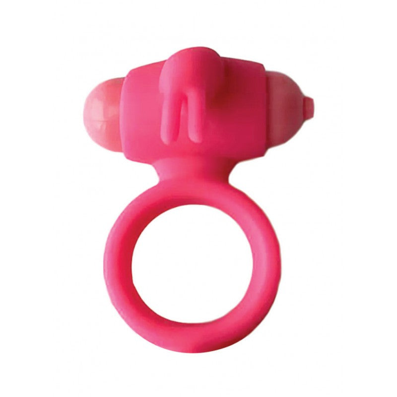 Wet Dreams - Bunny Rush Cock Ring Rabit Ears With Turbo Motor - Pink HTP3265