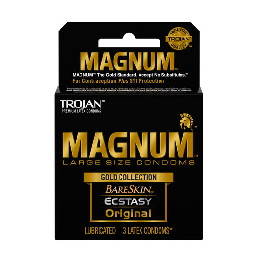 Trojan Magnum Large Size Gold Collection Condoms - 3 Pack TJ01987 Trojan Magnum Large Size Gold Collection Condoms - 3 Pack TJ01987