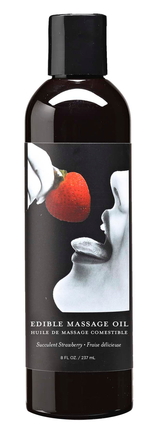 Edible Massage Oil - Strawberry - 8 Fl. Oz. EB-MSE003 Edible Massage Oil - Strawberry - 8 Fl. Oz. EB-MSE003