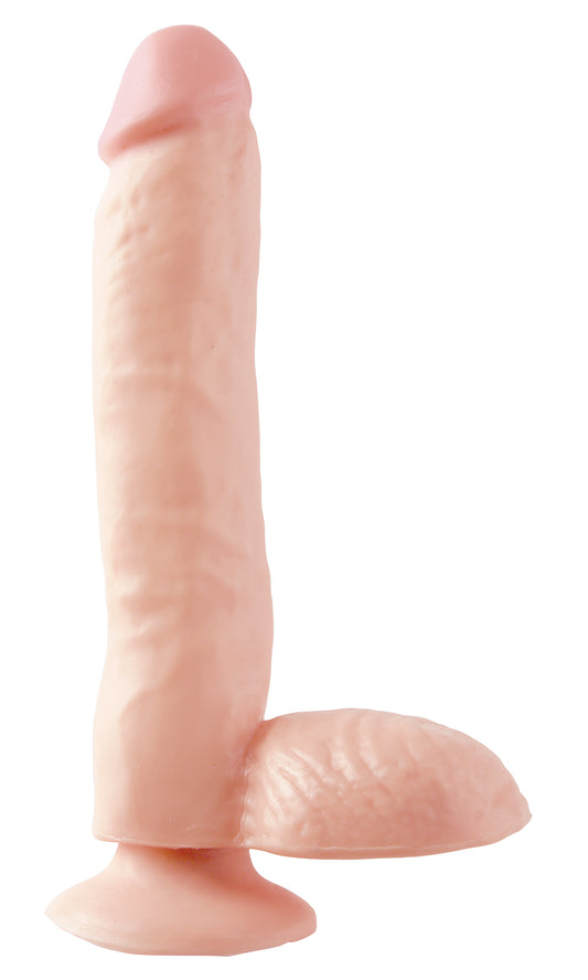 Basix Rubber Works 9 Inch Dong With Suction Cup - Flesh PD4230-21 Basix Rubber Works 9 Inch Dong With Suction Cup - Flesh PD4230-21