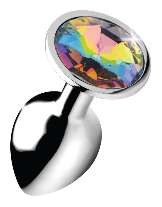 Rainbow Prism Gem Anal Plug - Small BTYS-AG375-SML Rainbow Prism Gem Anal Plug - Small BTYS-AG375-SML