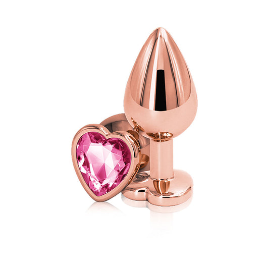 Rear Assets - Rose Gold Heart - Medium - Pink NSN0963-24 Rear Assets - Rose Gold Heart - Medium - Pink NSN0963-24