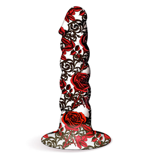 Collage - Iron Rose - Twisted - Silicone Dildo IC9003 Collage - Iron Rose - Twisted - Silicone Dildo IC9003