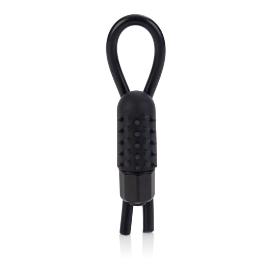 10-Function Vibrating Silicone Stud Lasso - Black SE1408202 10-Function Vibrating Silicone Stud Lasso - Black SE1408202