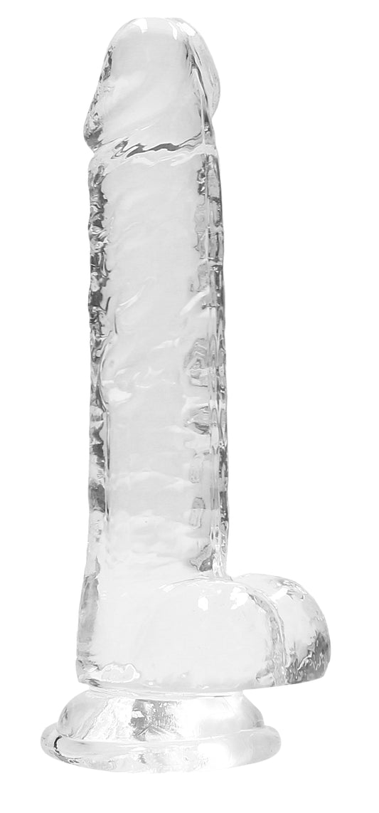 7 Inch Realistic Dildo With Balls - Translucent SH-REA091TRA 7 Inch Realistic Dildo With Balls - Translucent SH-REA091TRA